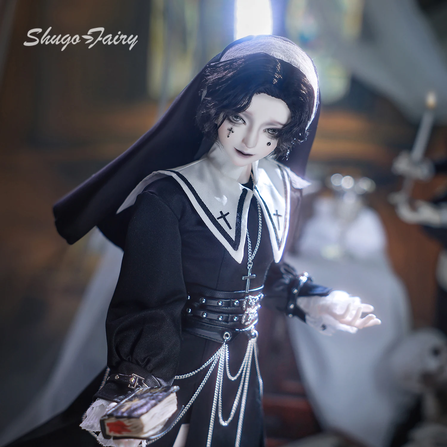 Loki A Bjd Doll 1/4 Bubo Modern Blood-Habited Hierophant Punk Friar Joint Toys Original Bjd Dolls Full Set ShugaFairy