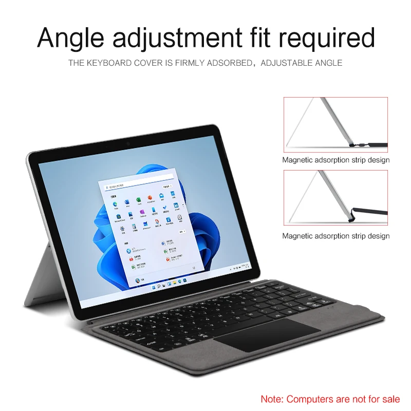 Imagem -03 - Ajiuyu Teclado Inteligente para Microsoft Surface go go Teclado Bluetooth Tablet 10.1 10.5 Polegada Case sem Fio Go2 Go3 Capa