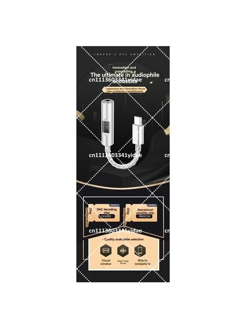 USB C to 3.5mm Jack HiFi Audio Adapter with Mic, Headphone Amplifier for Phone and Computer