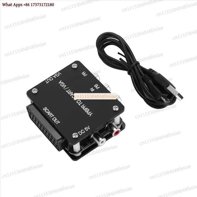 YUV to RGBS YPBPR to SCART VGA Component Transcoder Converter Game Console RGBS to Color Difference Video Adapter