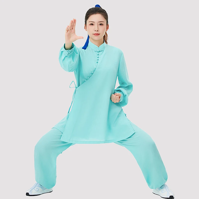 Women's 2026 Summer Linen Tai Chi Set - Flowy Casual Martial Arts Uniform for Meditation, Practice & Tea Ceremony