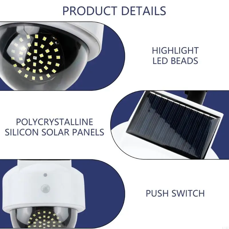كاميرا مراقبة وهمية لمحاكاة الكاميرا على شكل قبة، مع كاميرا محاكاة للضوء، 3 أوضاع قابلة للتعديل K1KF
