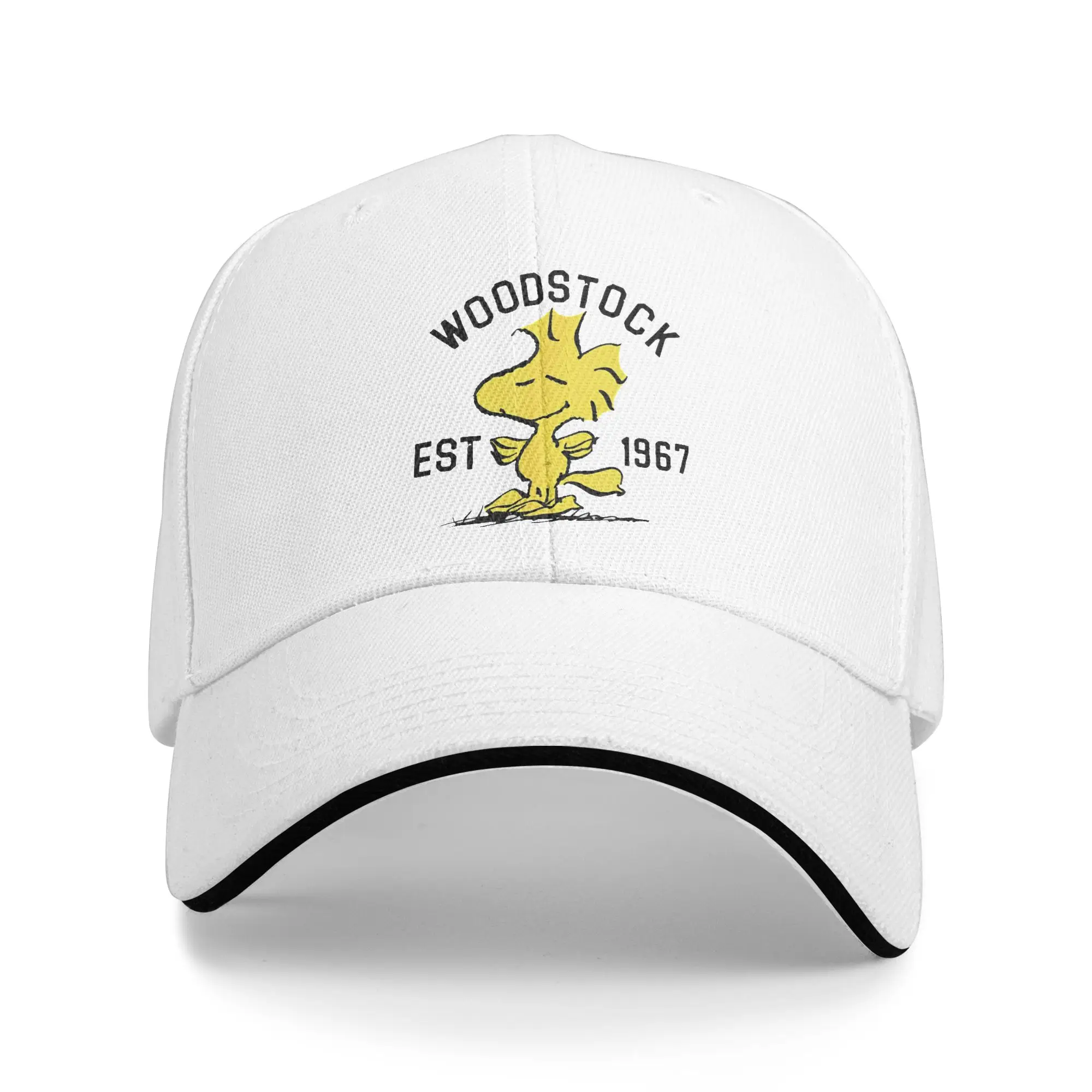 Snoopy Woodstock Sandwich-Mütze für Herren und Damen, Vintage-Cartoon-Kappe, Trucker-Kappe, verstellbare Snapback-Kappen, Baseballkappe, Herbst