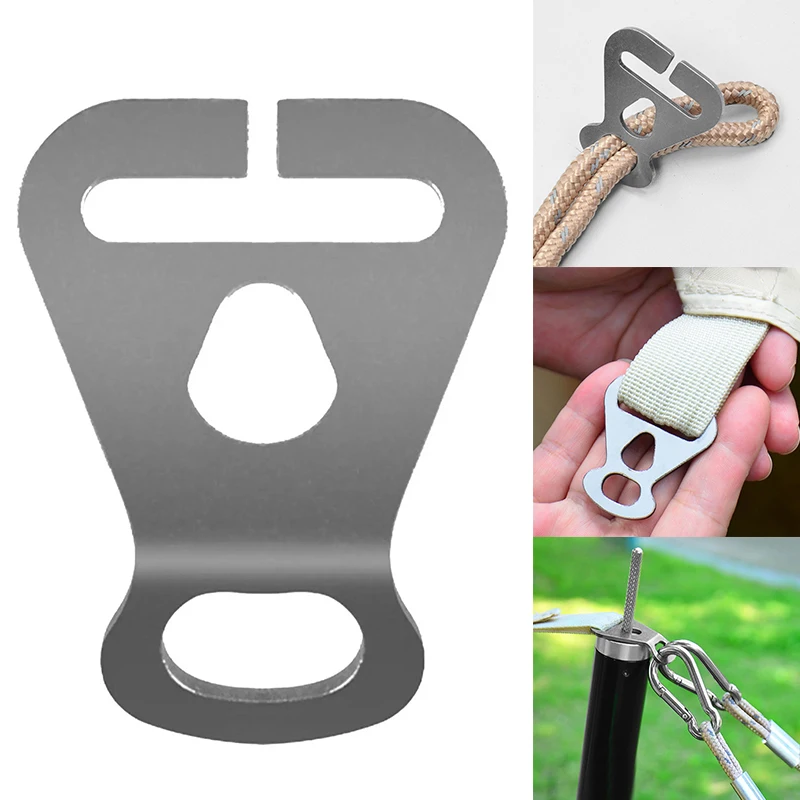 Stainless Steel Wind Rope Buckle Outdoor Camping Hiking Backpacking Tent Canopy Guyline Cord Adjuster Board Rope Tensioner