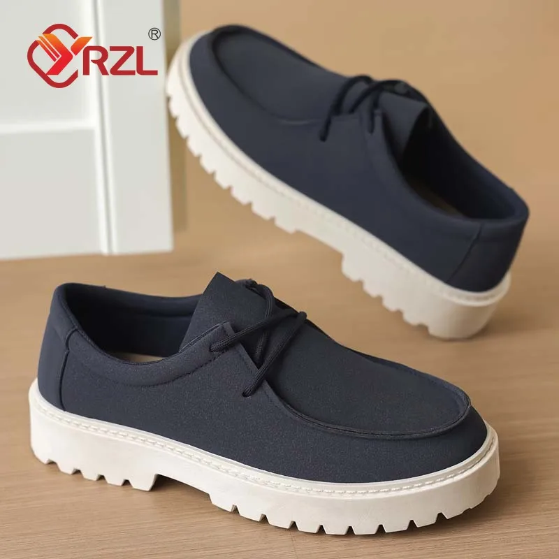 New Designer Casual Shoes Men's Slip On Loafers Preppy Comfortable Business Commute Outdoor Men Sneakers Suede Leather Shoes