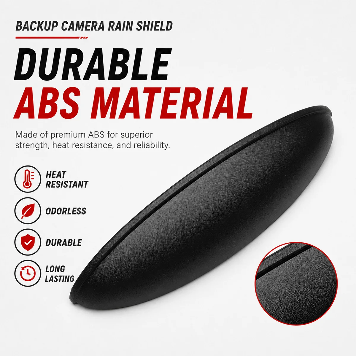  PINMOAP Backup Camera Rain Guard Lens Shield Waterproof Sun Glare Cover Universal Rear View Camera Protector for Auto SUV Cars