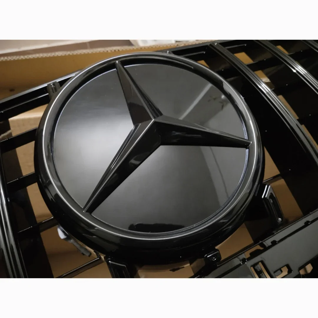 Grill Badge 3D Convex star Front Embelm for Mercedes benz AMG W204 W205 W213 W177 W176 W218 W253 GLE GLC GLS W206 VITO W447