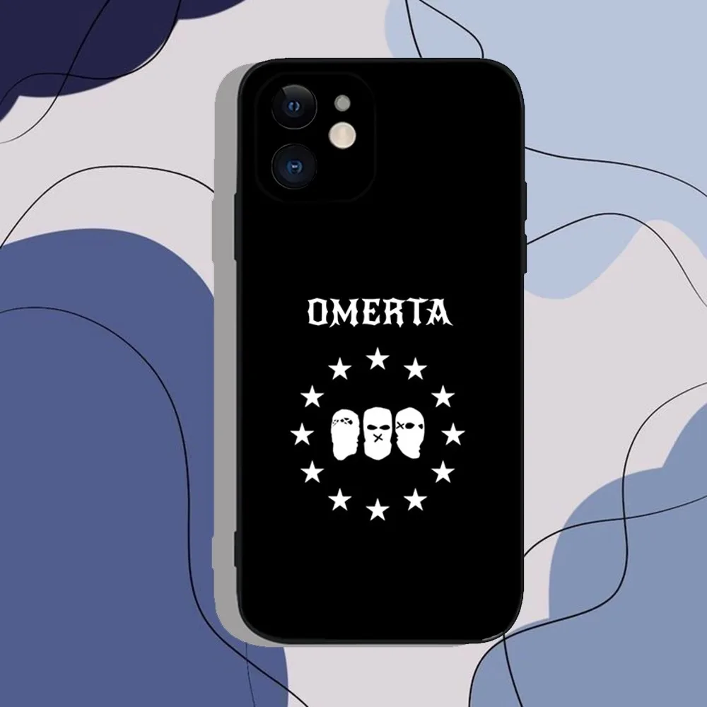 الهيب هوب Maes Omerta جراب هاتف آيفون 16 15 14 13 12 11 برو ماكس Mini X XS SE 7 8 Plus 16E للصدمات عدم الانزلاق غطاء Fundas