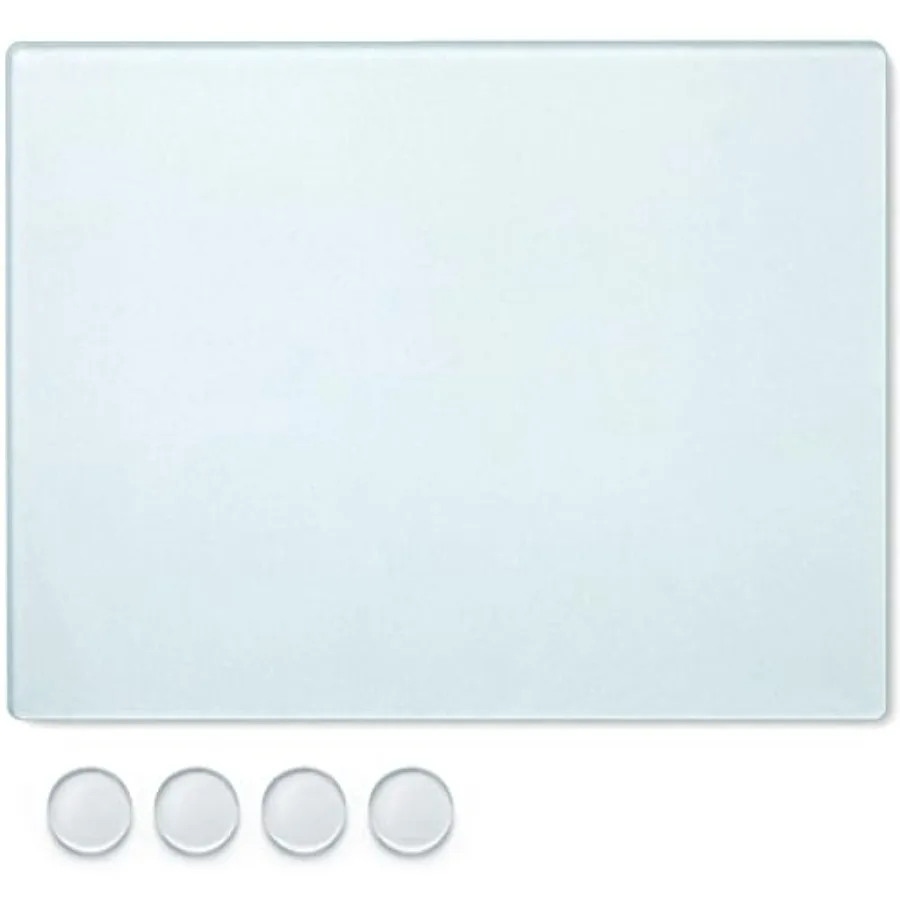 

16 x 12 x 0.2 Inch Tempered Frosted Glass Paint Muller Slab Mineral Pigment Grinding Plate for DIY Oil Painting Watercolor Oil