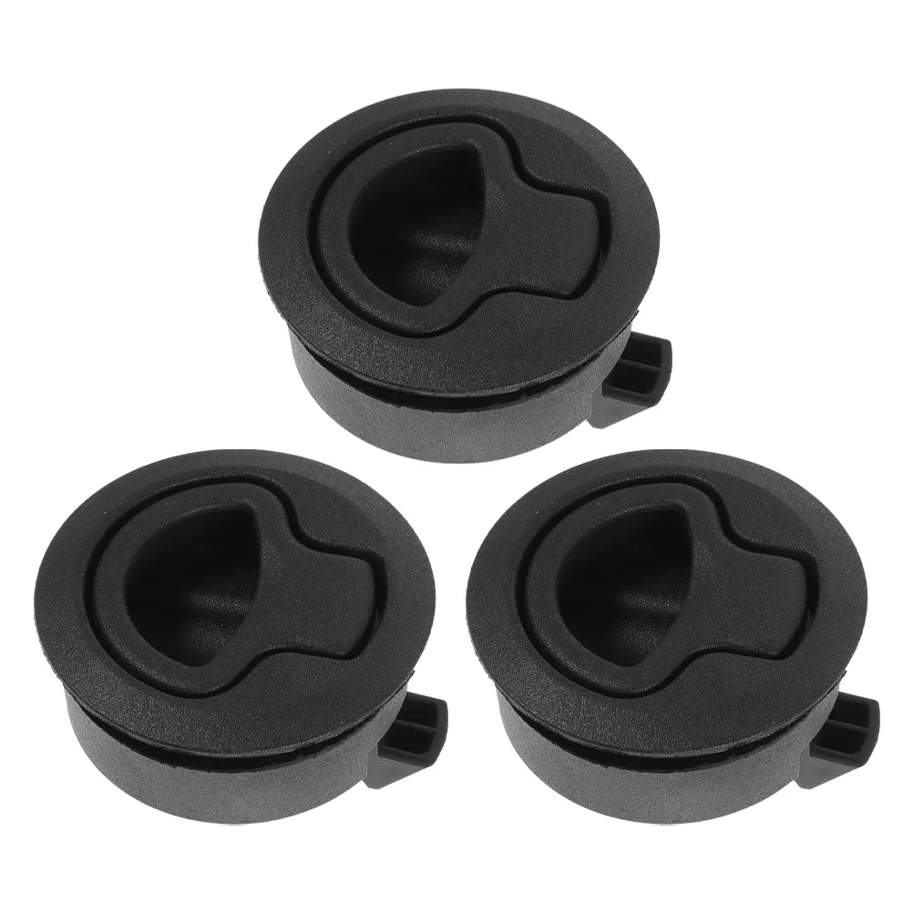 3Pcs Round Head Flush Latch for Rv Cabinet Doors Boat Deck Hatches Trailers Easy Install Heavy Duty Marine Grade Sleek - view 3