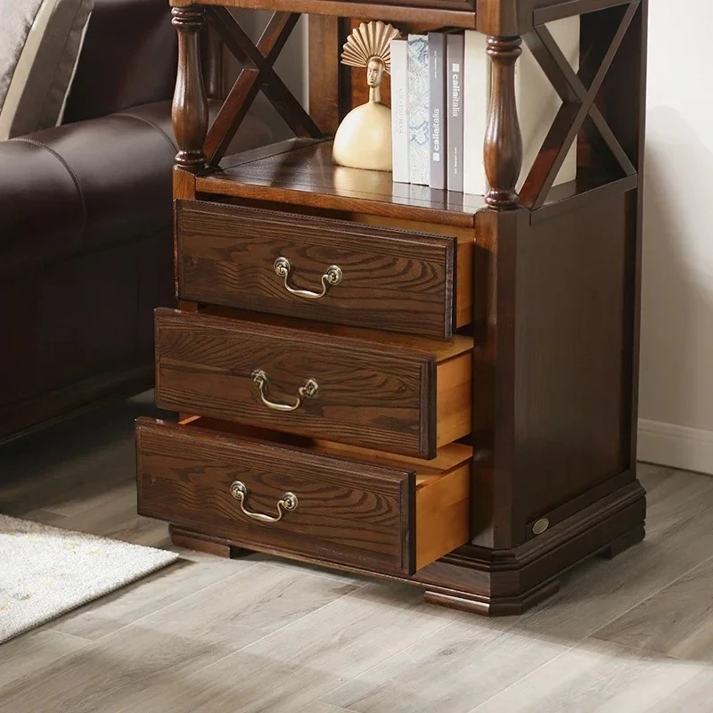 Североамериканский простой сельскохозяйственный американский шкаф для хранения ящиков из массива ясеня