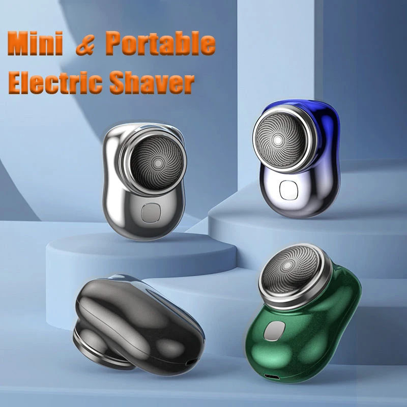 

Mini Electric Shaver Portable Wet And Dry Use Razor Man Travel Attire Rechargeable Shaver Type-C Charging Shaving Tool Machine
