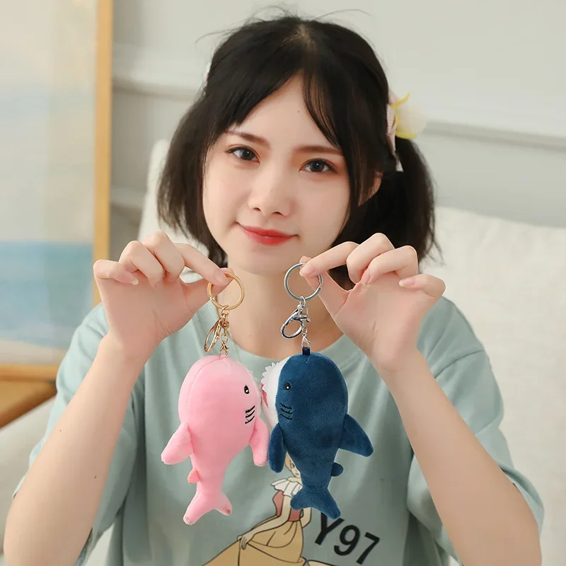 大きな可愛い漫画風クジラのぬいぐるみ、グレー、ブルー、ピンクのサメとクジラのぬいぐるみ、家の装飾、女の子と男の子のための暖かい抱き枕