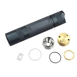 S2 Plus 21700 LED Flashlight Host 126mm x 27mm DIY Custom Build High Quality