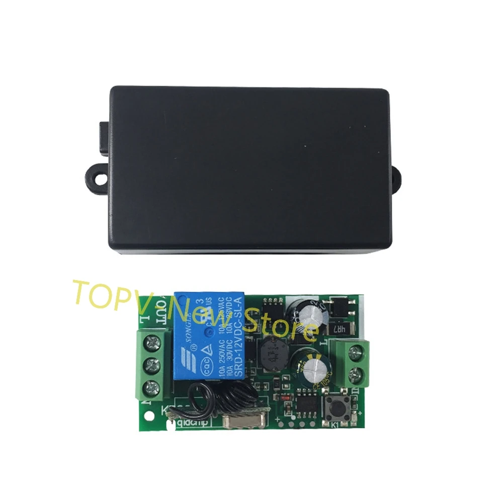 AC 85-220V 1 Channel 433Mhz Universal Wireless Remote Control Switch Relay Module Receiver Smart Home for Garage Door Gate