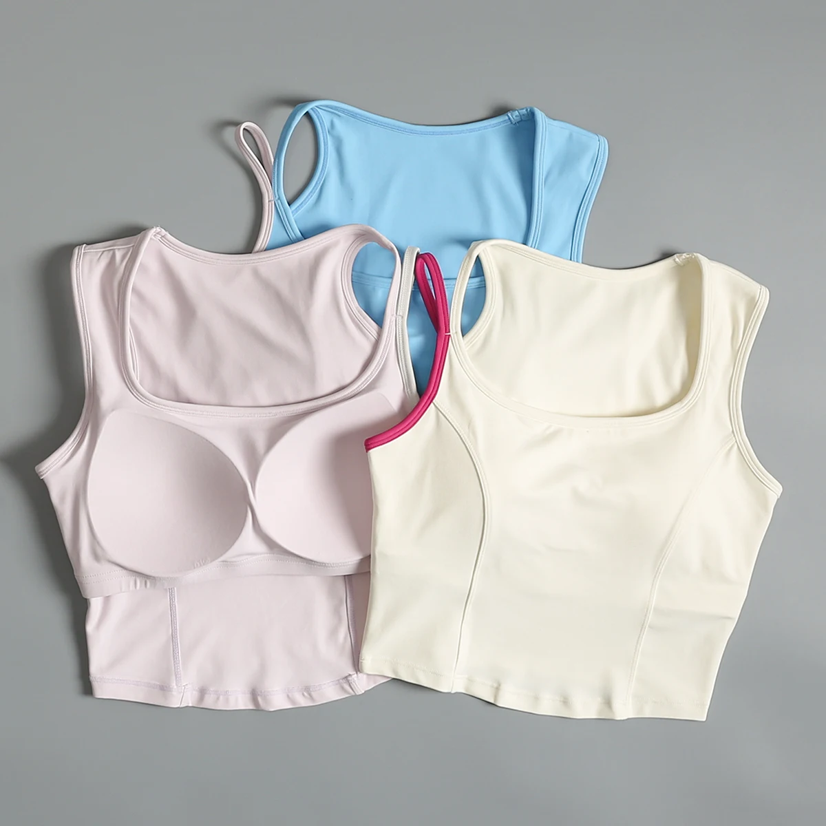Sports vest for women in summer beautiful back wear running high-intensity shock-proof integrated yoga fitness lingerie bra