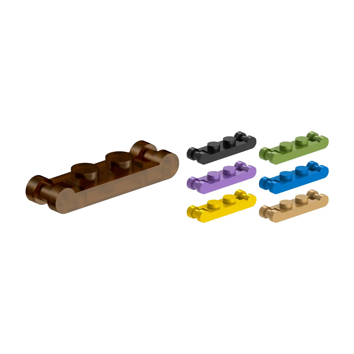 Small Particle Building Blocks Assembled Side Handle Hinge Plate Cross-border Parts 734 Compatible with Lego 18649