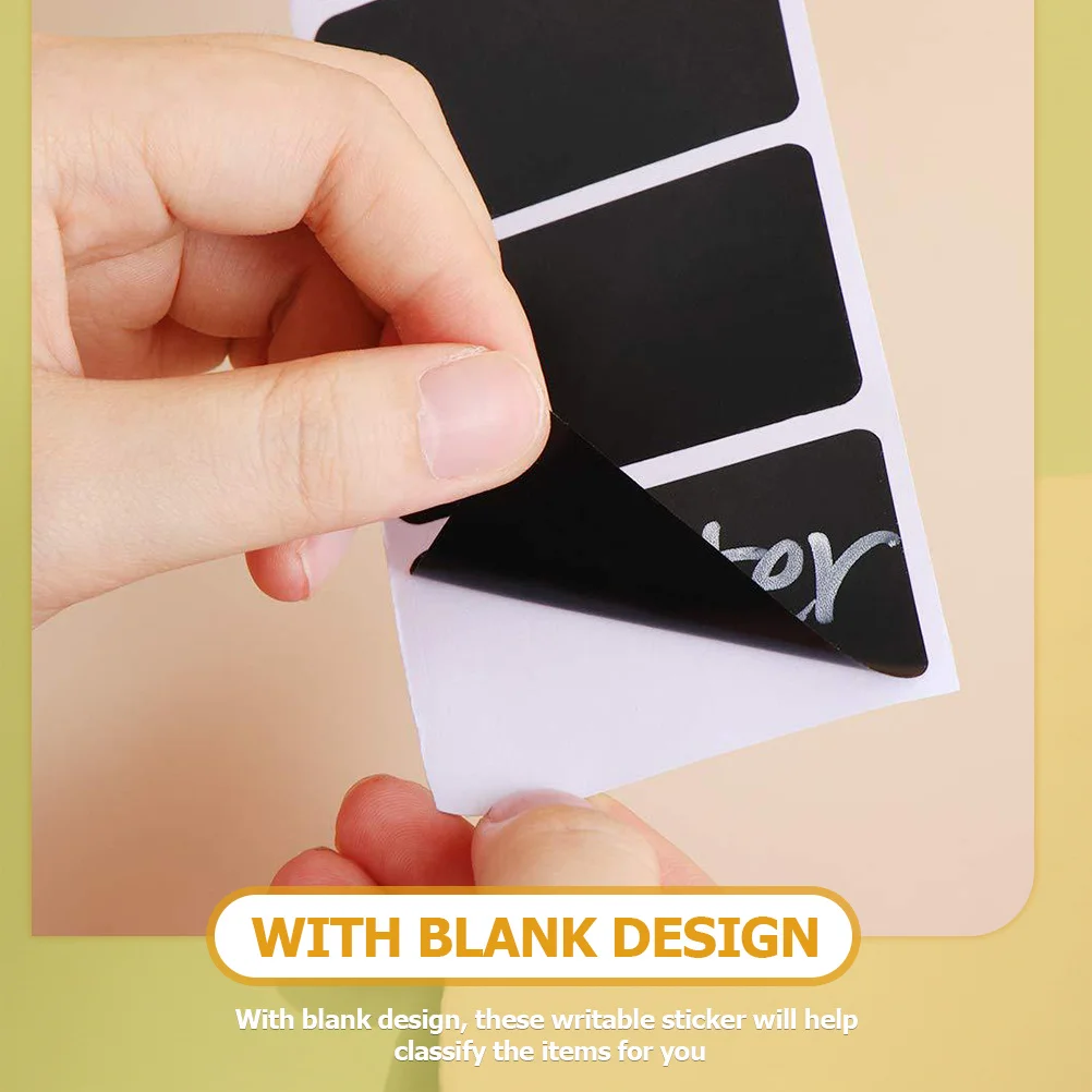 

Handwritten Label Stickers Chalkboard Labels Self-Adhesive Writable Tags For Jars Bottles Wine Glasses Spice Containers