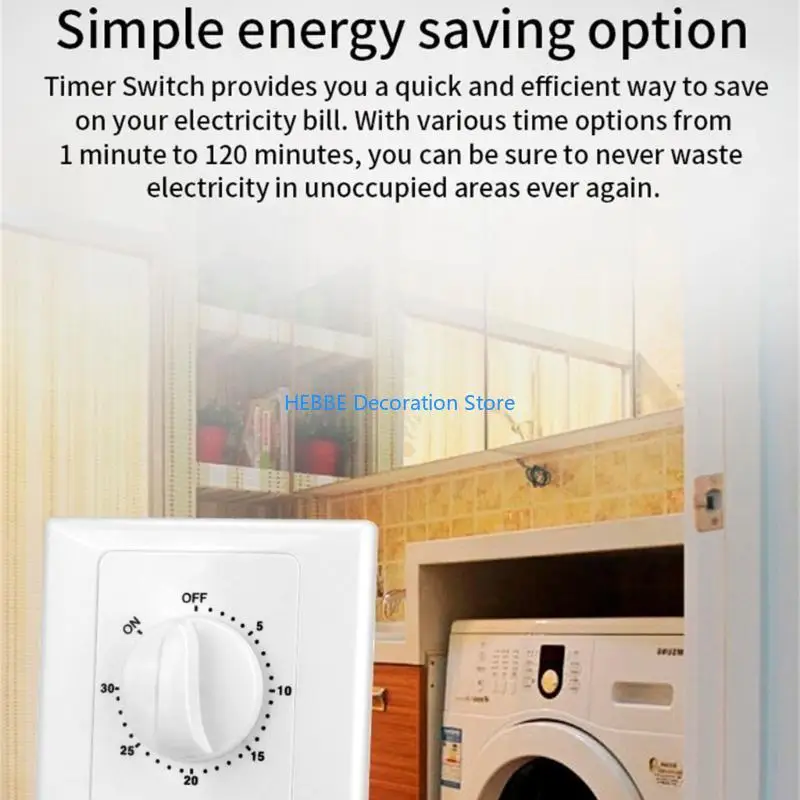 B0KC Digital Timers Control Switches Mechanical Countdowns Timers Switches Automatic Power Close Mechanical Light Switches