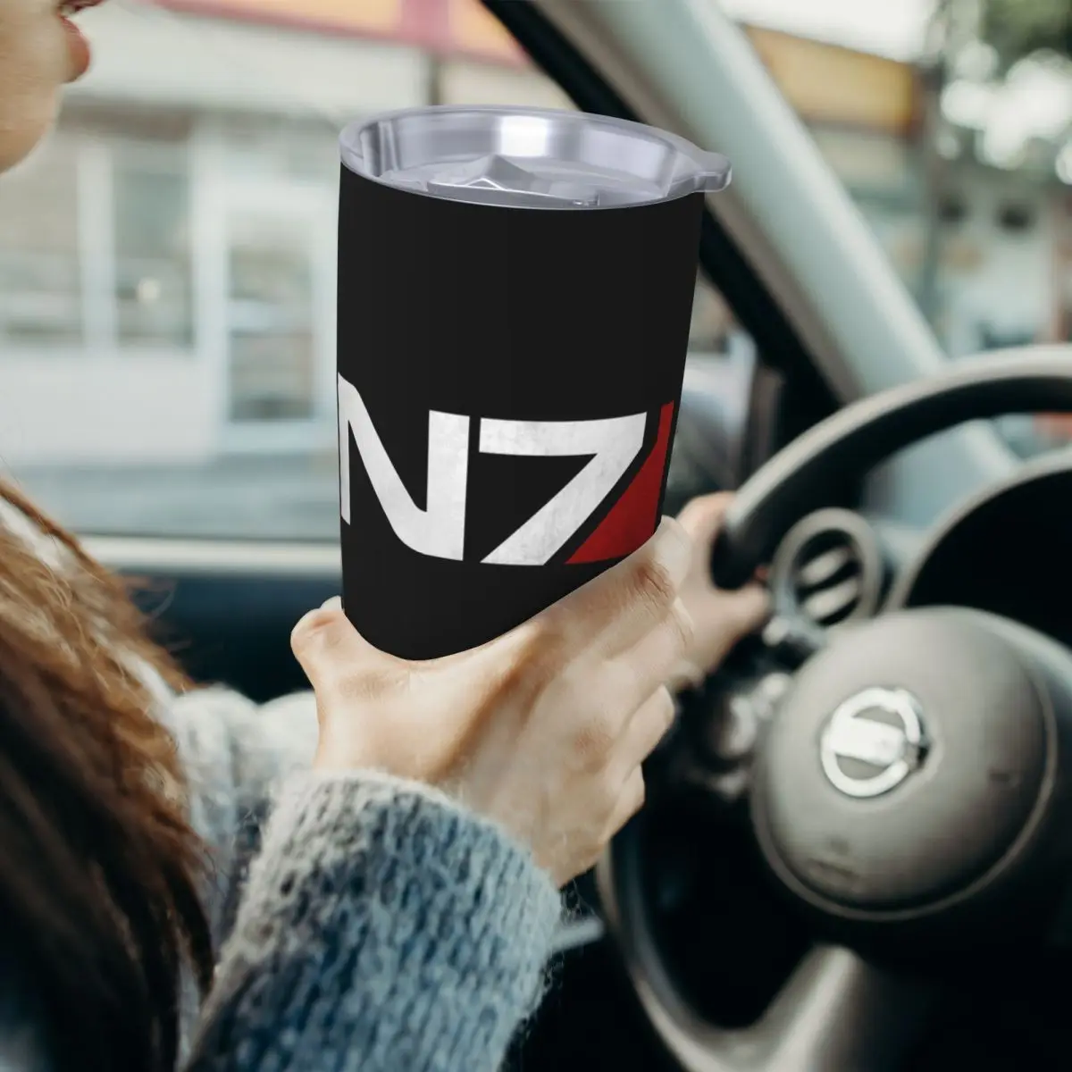 

Mass Effect N7 Stainless Steel Tumbler Vacuum Insulated Mugs Thermal Cold Bottle Straws With Lid 20oz