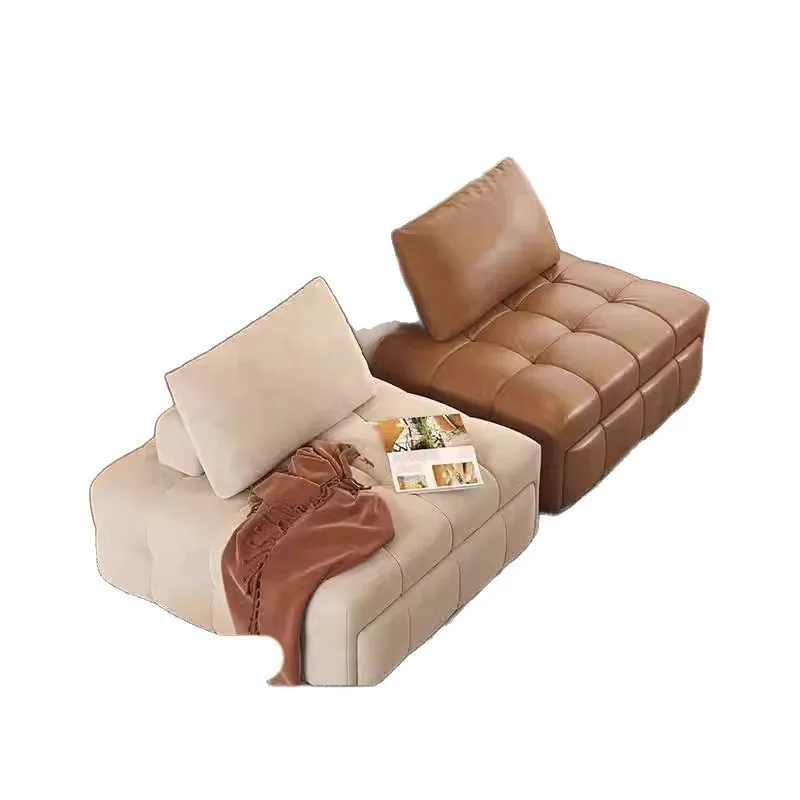 

Foldable retractable single sofa bed small apartment air-foamed cream multi-functional folding dual-purpose sofa