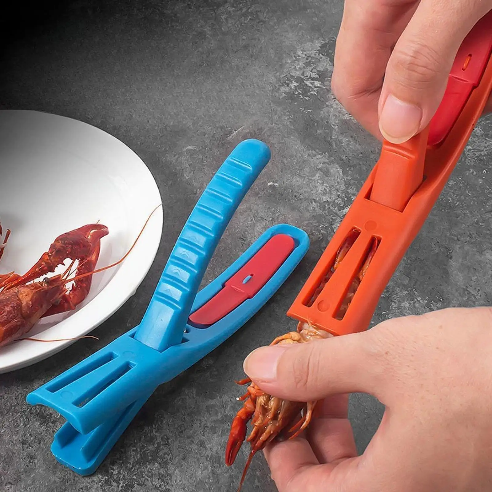 Dispositivo per sgusciare le gamberi, pratico e veloce, universale, shucker per gamberi, strumento per sgusciare i frutti di mare per famiglie di feste in ristoranti