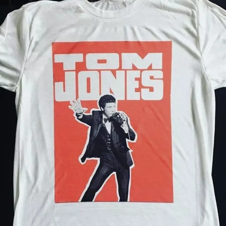 Tom Jones T-shirt, Welsh singing legend; Wales, UK. Great Voice. Retro, Cool Tee