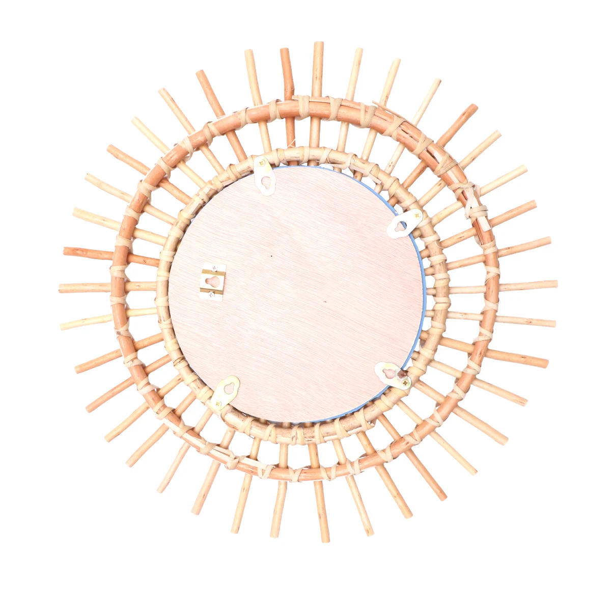 

Wall-mounted Rattan Mirror Child Vintage Home Decor for Wooden Wicker Weave Design