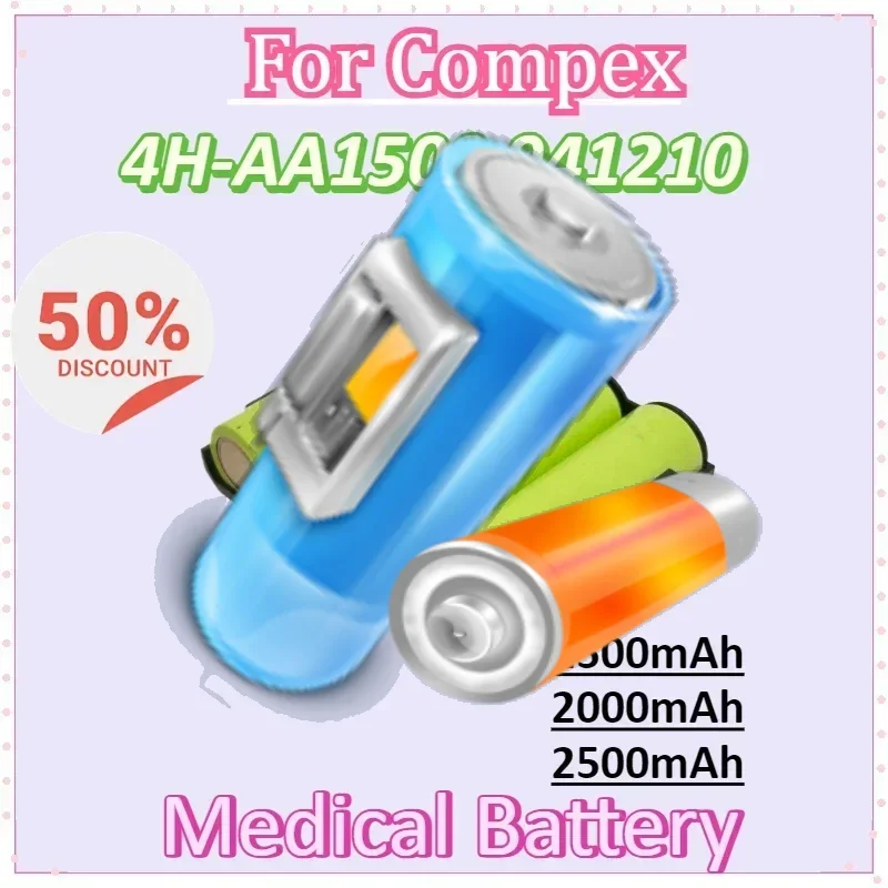 

Medical Battery 1500mAh 2000mAh 2500mAh for Compex 4H-AA1500 941210 Mi-Sport MI-Fitness Runner Enegry Mi-Ready