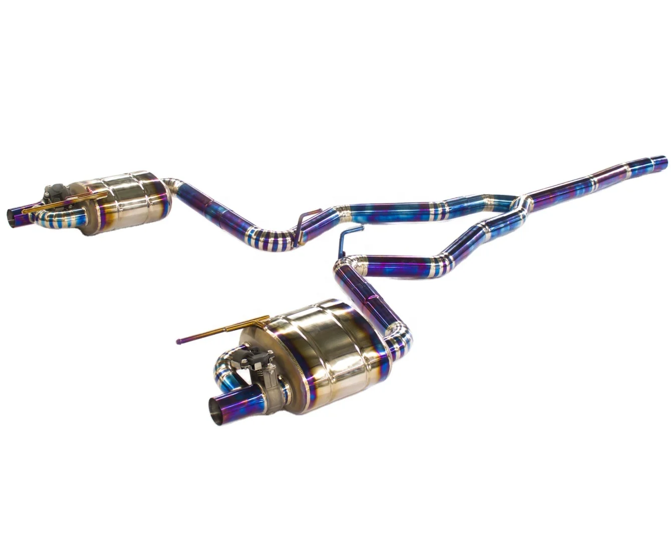 

Изготовленная на заказ выхлопная система для выхлопной системы Ford Mustang 2.3T с глушителем и клапаном