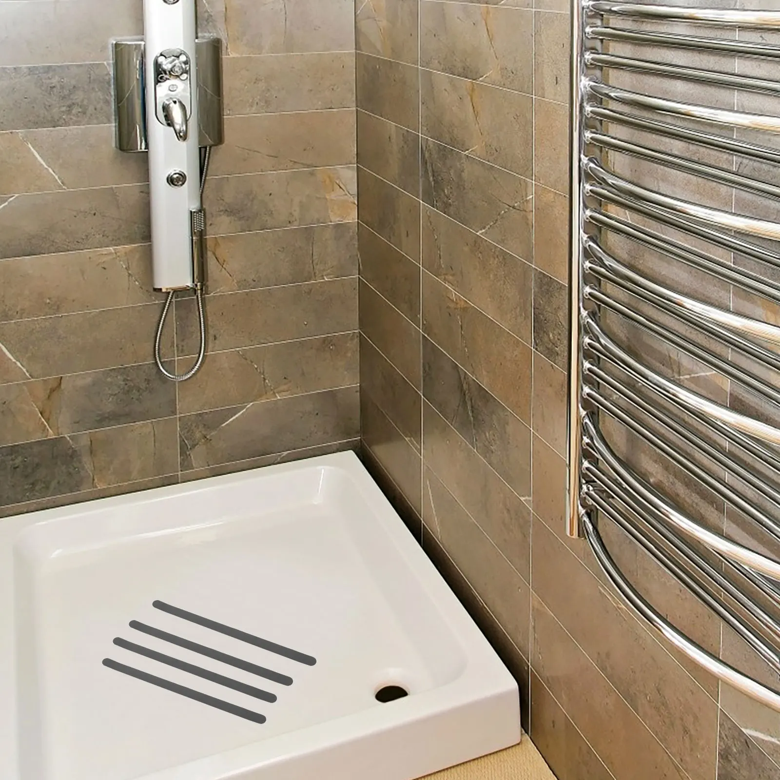 

24pcs Anti Slip Bathtub Stickers Clear Non Slip Strips For Shower Floor Safety Grip Adhesive Decals Bathroom Tub Mats