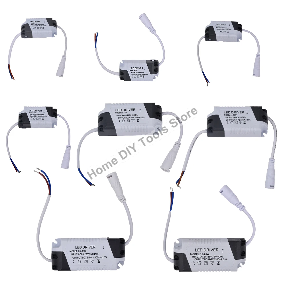 

LED Constant Current Driver AC85-265V 3-4W 4-7W 8-12W 12-18W 18-24W 24-36W Power Supply Adapter Transformer for Panel Light