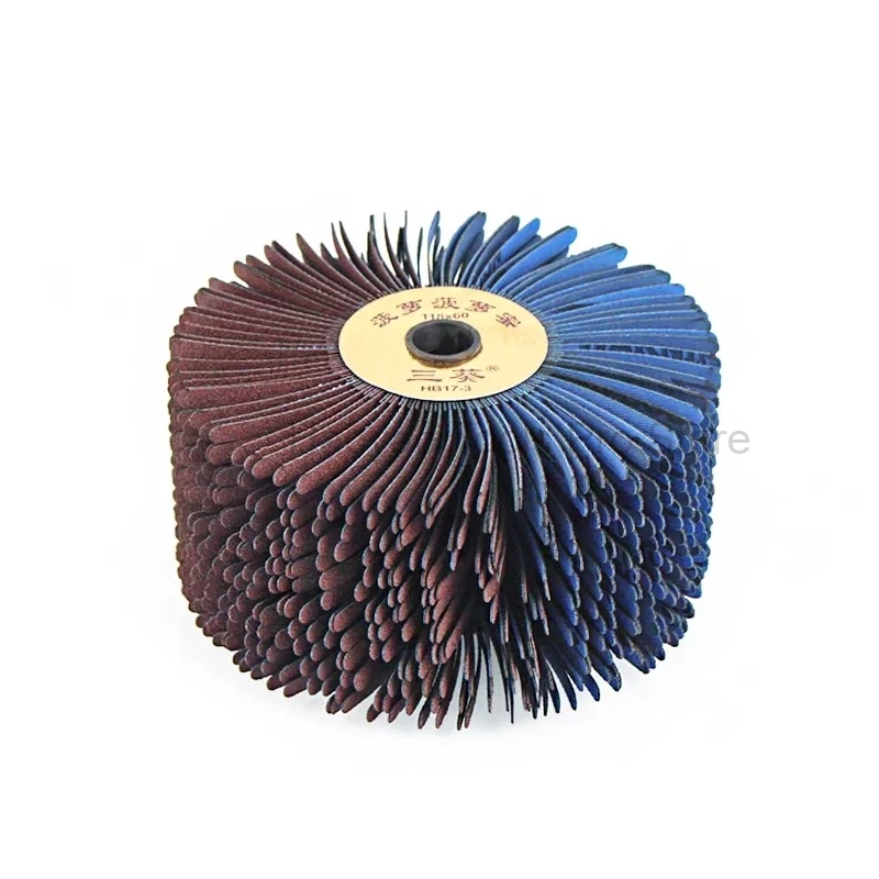 118x60mm Sanding Cloth Wire Polishing Abrasives Wire Drum Wood Brush Drill Woodworking Buffing Grinding Head Wheel Grit80~600