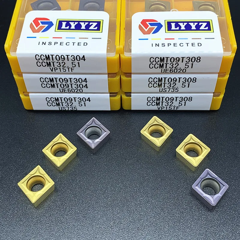 CCMT060204 CCMT060208 CCMT09T304 CCMT09T308 CCMT120404 CCMT120408 VP15TF UE6020 US735 tokarka CNC narzędzia z wkładki z węglików spiekanych