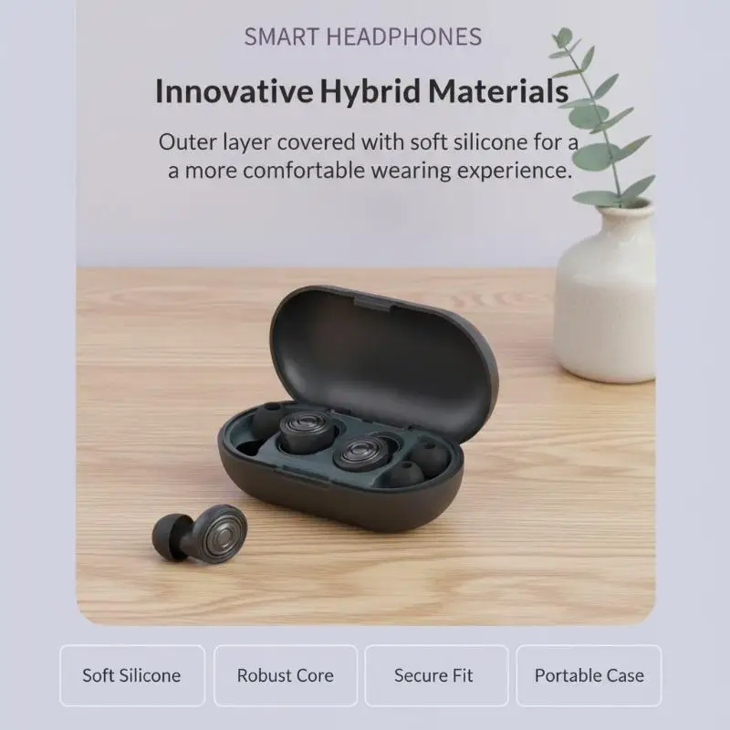 Noise Isolating Sleep Earplugs 35dB Sound Blocking Adjustable Air Pressure 1 Set for Light Sleepers Sleep