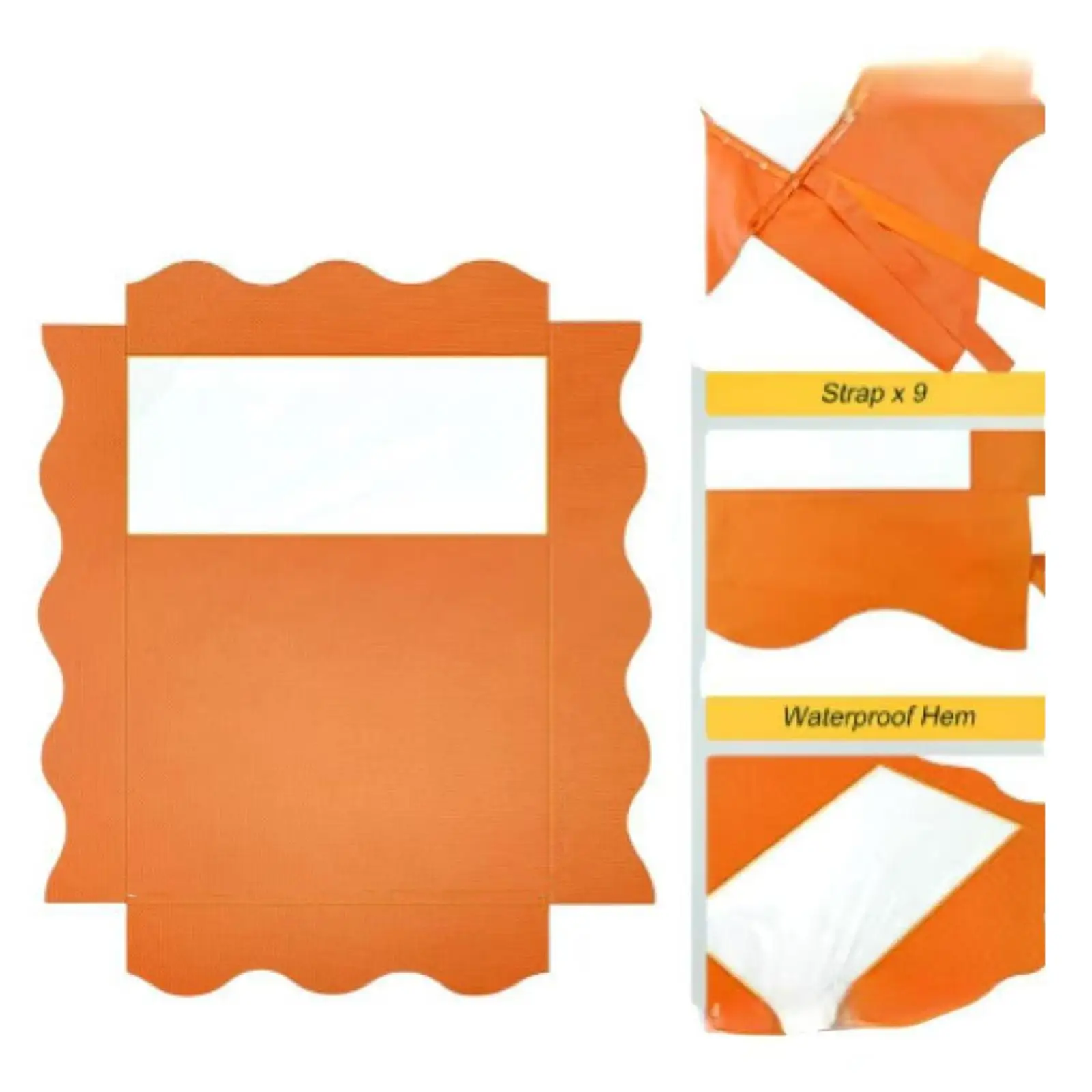 Cubierta de techo para carretilla elevadora, protección solar, accesorios para montacargas, Universal resistente con dosel de cubierta de cabina impermeable de PVC transparente