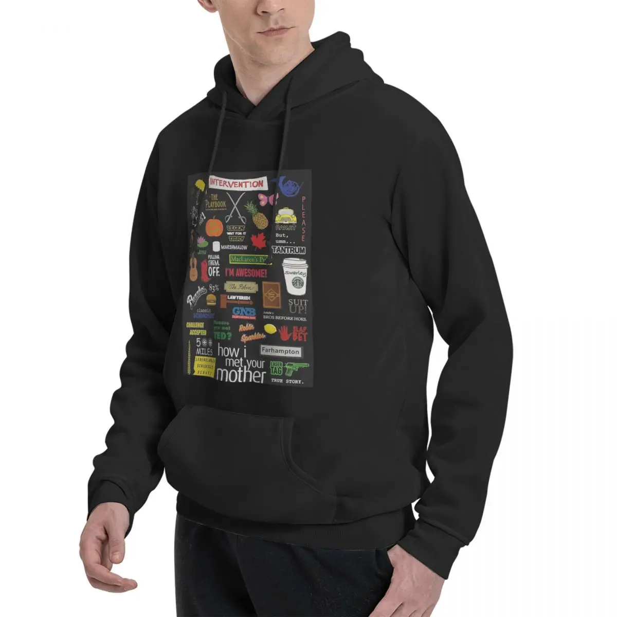 How I Met Your Mother HIMYM TV Show Collage Men Women Casual Pullover Sweatshirts Fashion Long Sleeve Hooded Autumn Winter