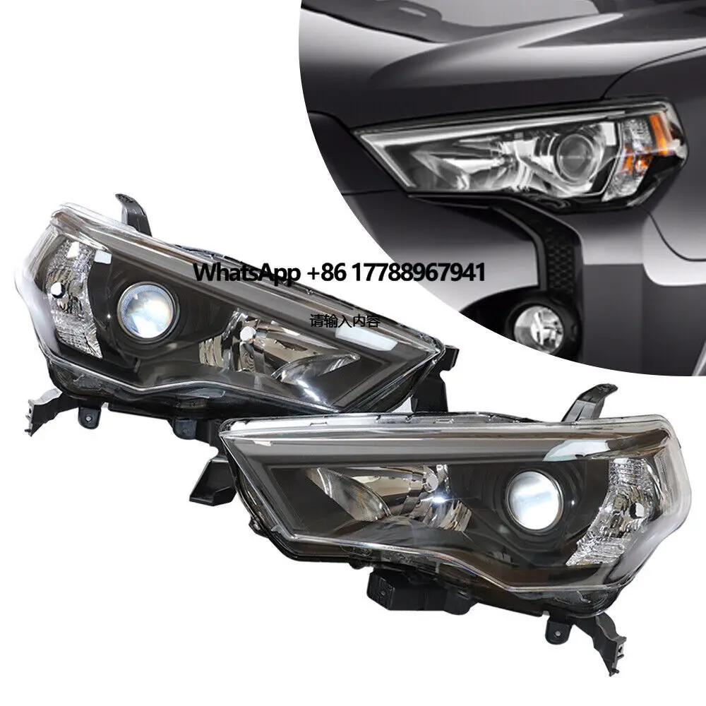 

Projector Halogen Headlight Headlamp Assembly Chrome Black Clear for 2014-2021 4Runner Right+Left 8117035571, 8113035541