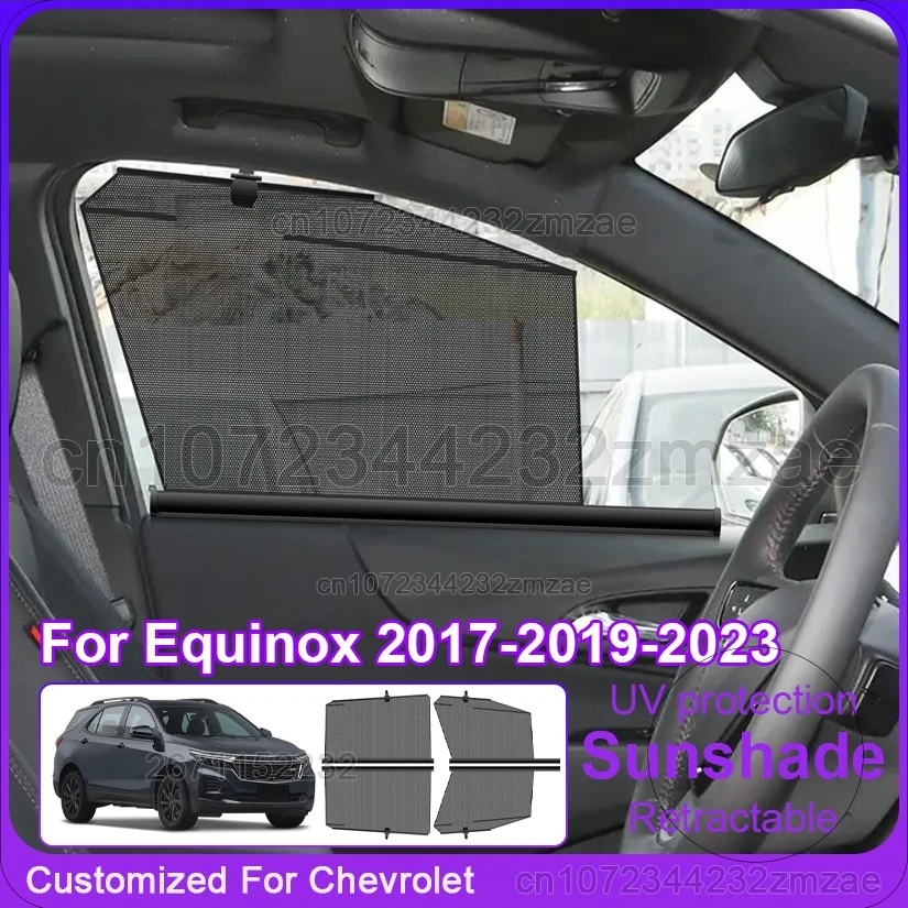 

For Chevrolet Equinox 2017-2019-2023 Car Sunshade Car Window Sunscreen Curtain Front and Rear Passenger Sunscreen Accessories