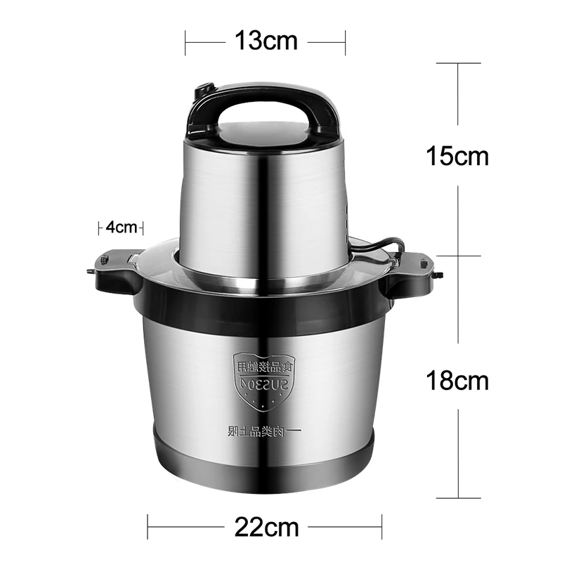 Imagem -06 - Fufu Pounding Machine 6l Moedor de Carne Elétrico Comercial Alta Qualidade