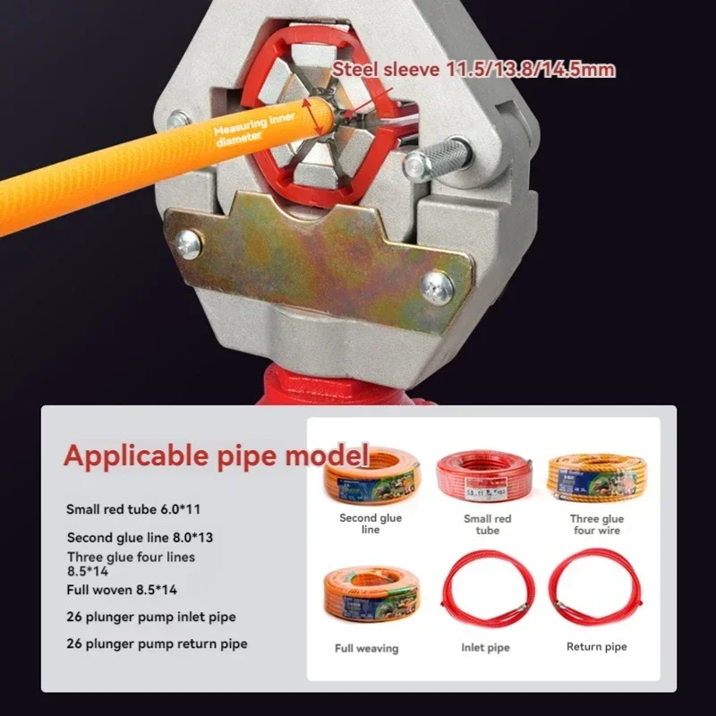 Sprayer pipe pressure machine manual hydraulic press portable spray agricultural hose steel sleeve copper joint buckle lock