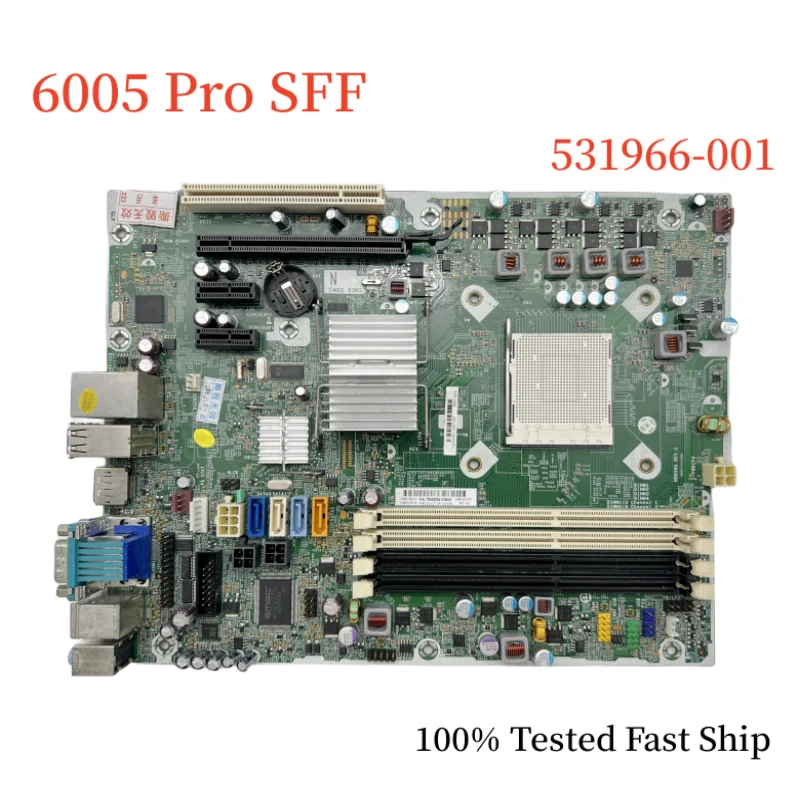 

531966-001 для HP 6005 Pro Материнская плата формата SFF 503335-001 503336-000 DDR3 Материнская плата 100% протестирована Быстрая доставка