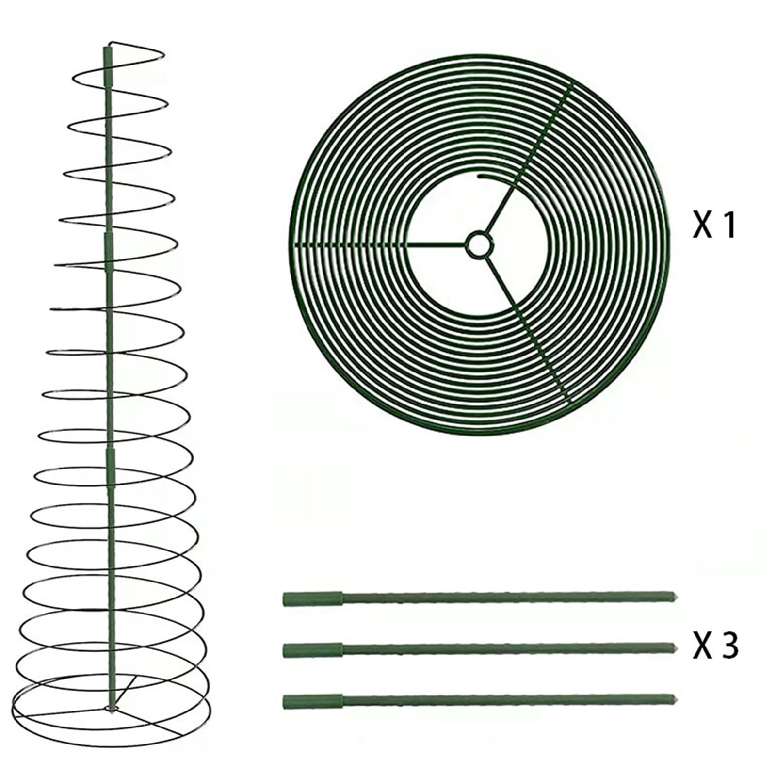 Spiral Plant Support Stretchable Tomato Supporter Cage Climbing Plant Stake Tower Potted Plants Rose Orchid Lily Dahlia Clematis