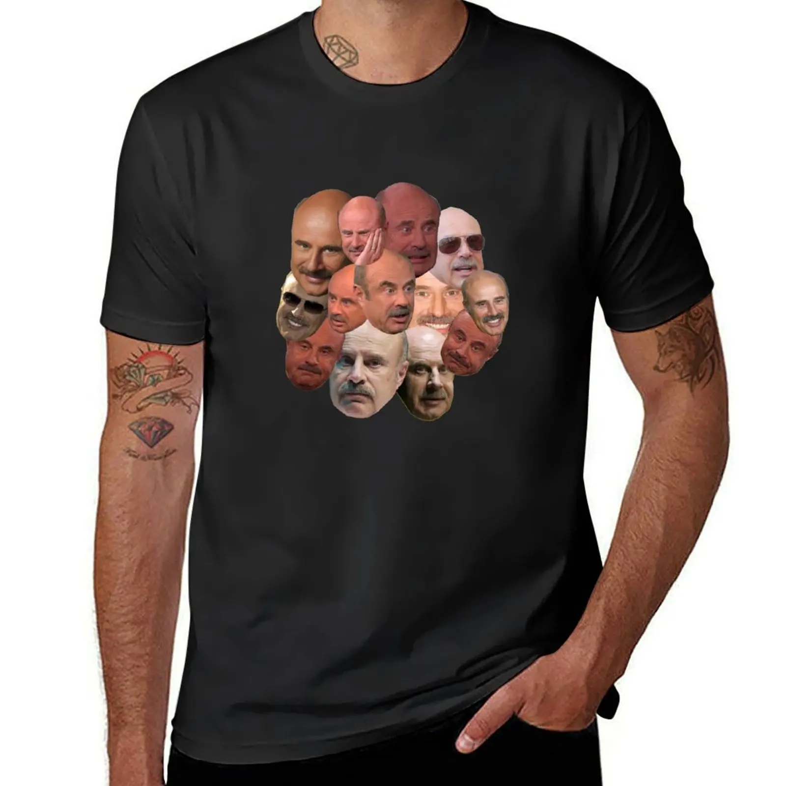 

The Many Faces of Dr. Phil T-Shirt animal prinfor boys oversize t-shirts man Funny t-shirts tees tee shirts for men
