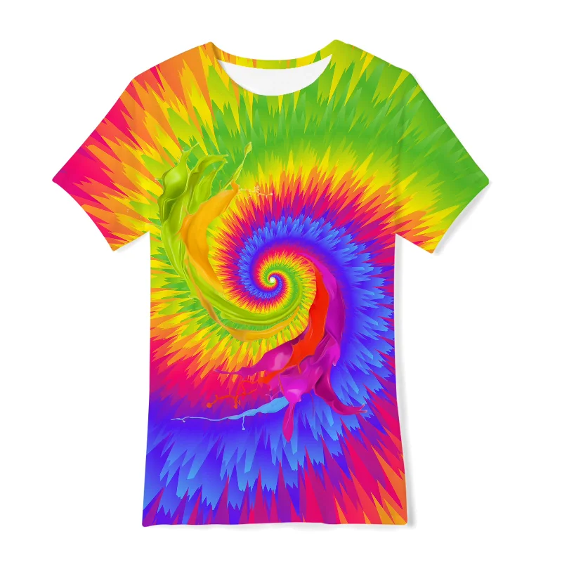 Summer New Funny T-shirts Children Cool Printed Streetwear Short Sleeve Tops Clothes Kids Comfortable Breathable Tees  123