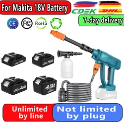 Cordless High-Pressure Washer Portable Power Cleaner For Makita Battery Handheld Car Washer Gun Home/Floor Cleaning