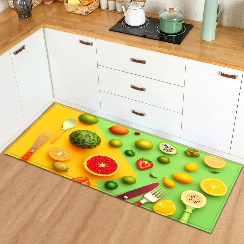 

Fruit and Vegetable Food Pattern Home Kitchen Floor Mat Door Decoration Floor Mat