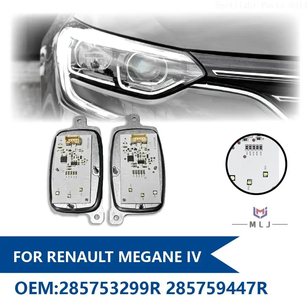 LED Headlight Daytime Running Lights Chip Modules FOR RENAULT MEGANE III IV OE 285753299R 285759447R Angel Eyes Car Accessories