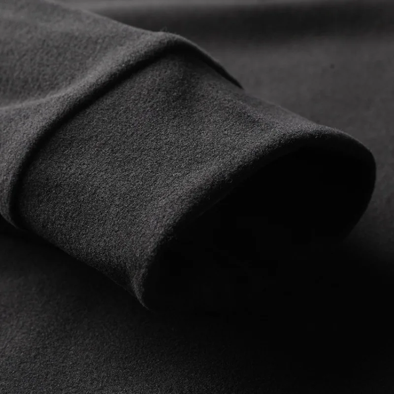 تصنيف # 1! بولو صوف مزدوج الجوانب للرجال 300 جرام، دفء عالي المرونة، هوديي رياضي مبطن بالصوف 8 ألوان