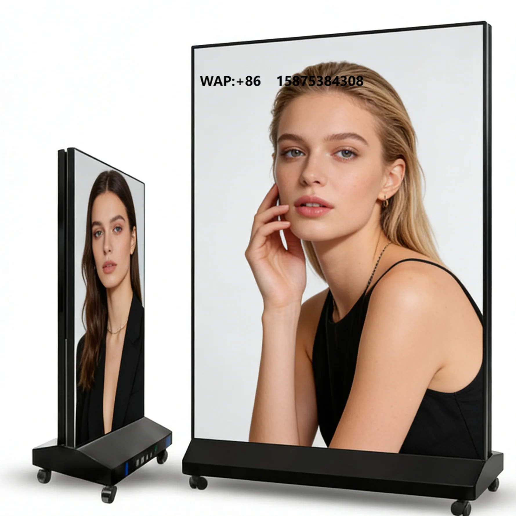 Factory Direct 2mm 2.5mm Foldable Full Color LED Poster Screen High Brightness HDR10 IP65 Waterproof Outdoor Indoor Wall Display